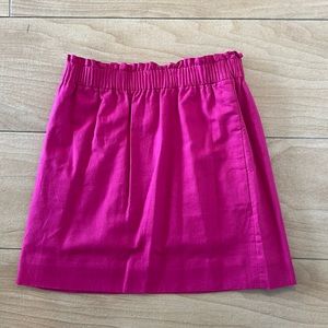 J. Crew Pleated Linen Skirt